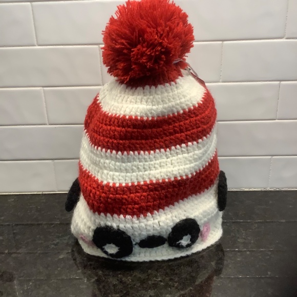 PANDA Child's Character Winter Pom Hat - Picture 6 of 6